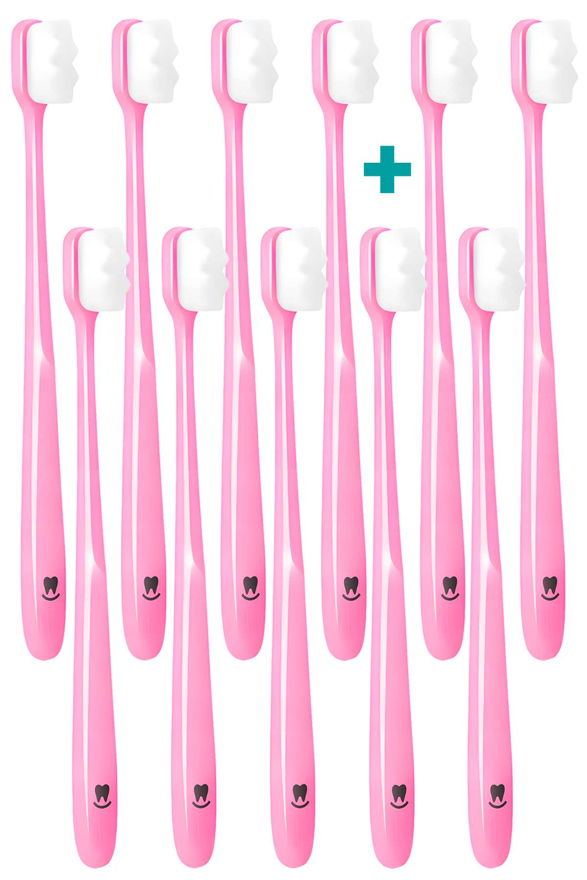MAXI PACK 8+3 Ultrajemný zubní kartáček Nanosmile Pink