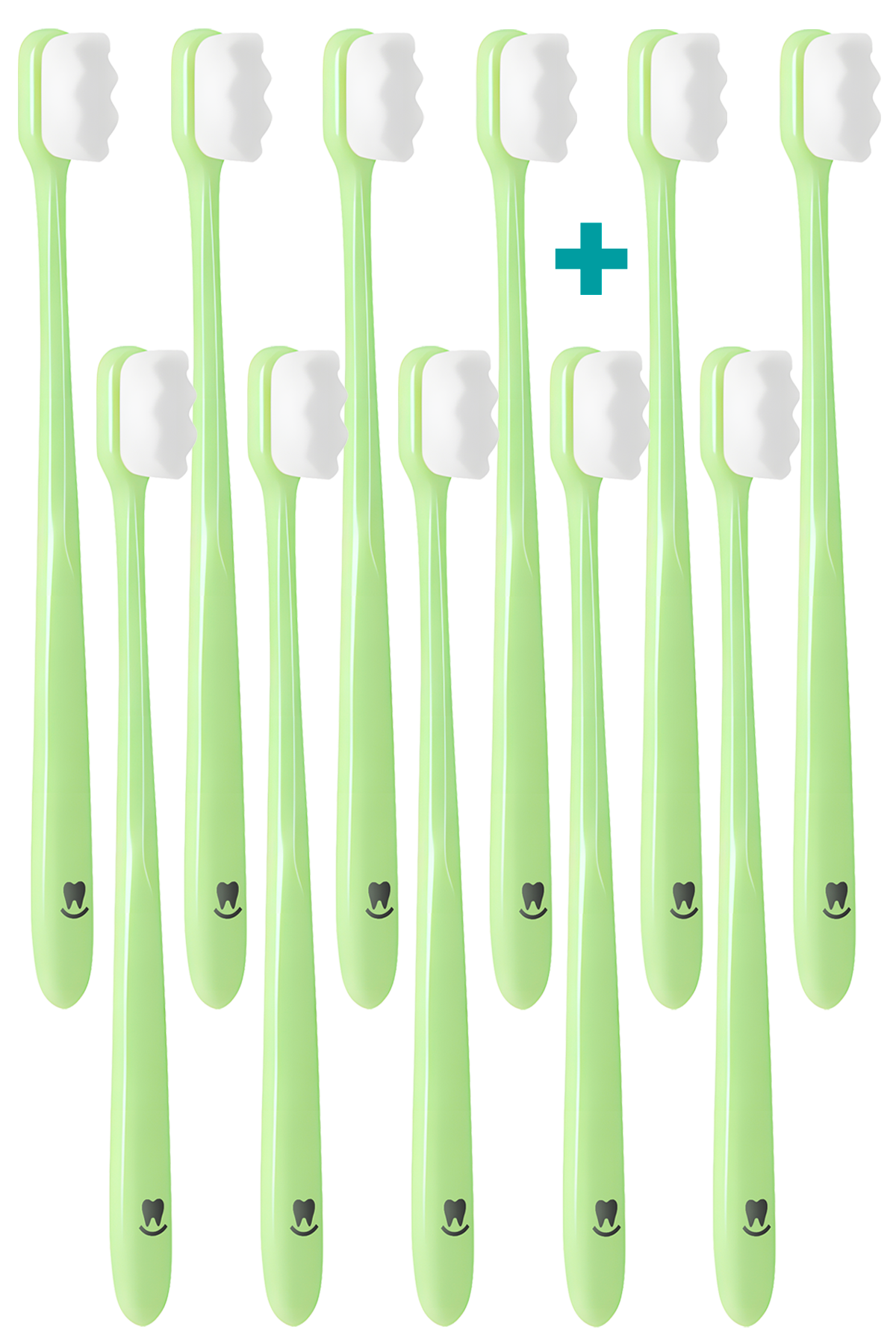 MAXI PACK 8+3 Ultrajemný zubní kartáček Nanosmile Green