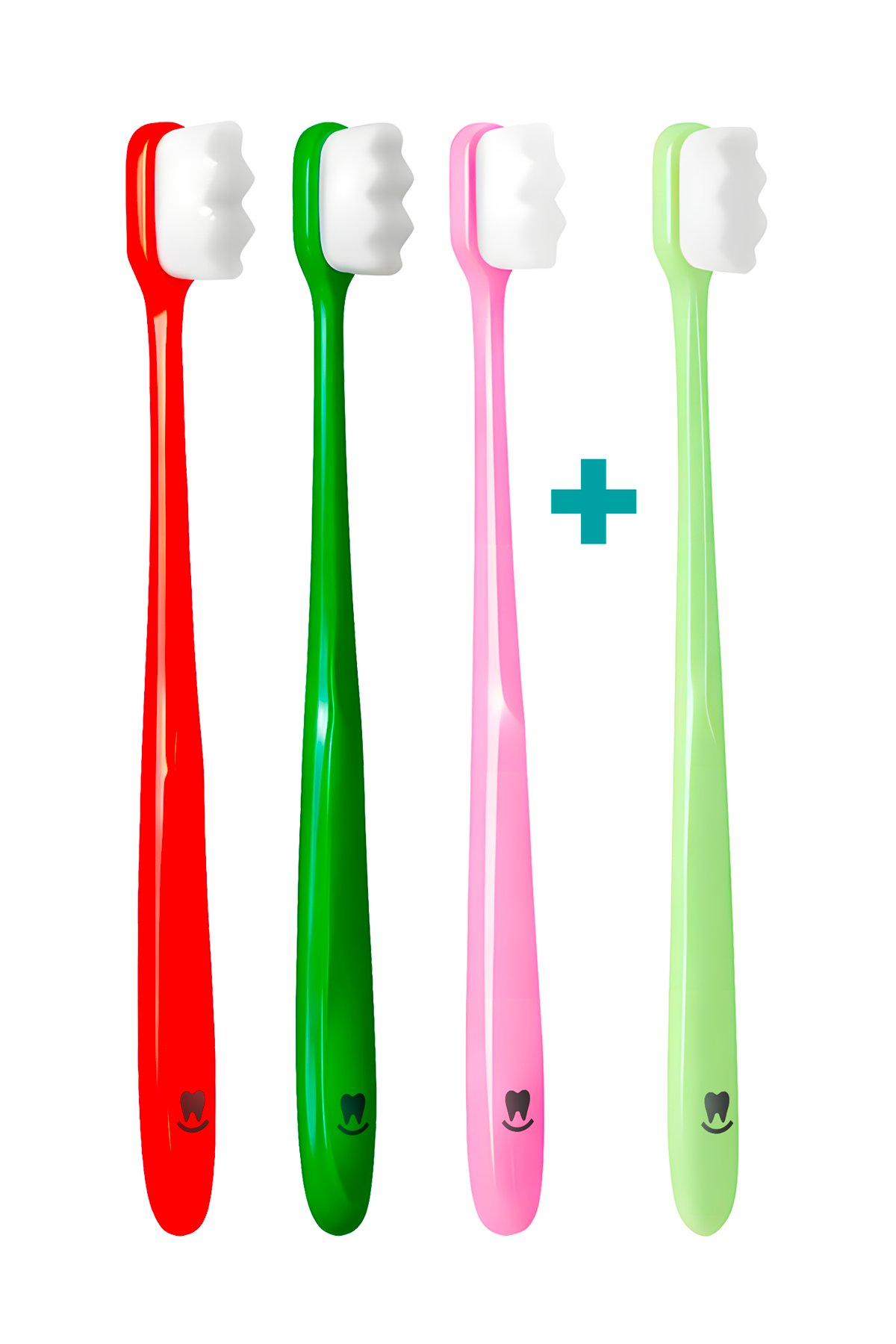 3+1 Ultrajemný zubní kartáček Nanosmile Colorful
