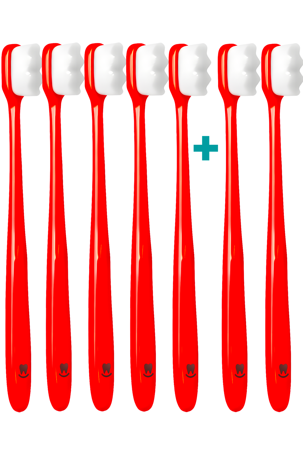 5+2 Ultrajemný zubní kartáček Nanosmile Red