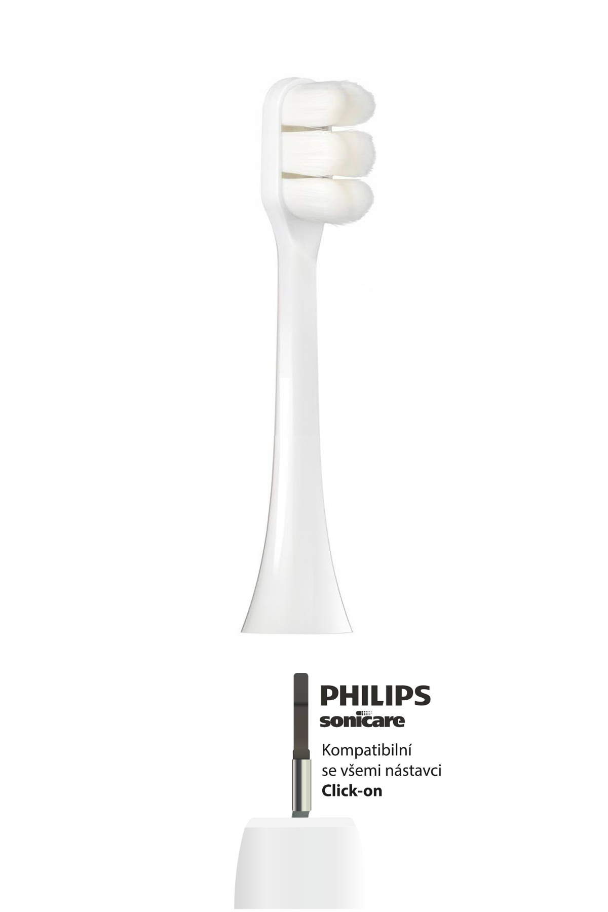 Ultrajemná hlavice Nanosmile Sonic White FLEX pro elektrický kartáček Philips Sonicare