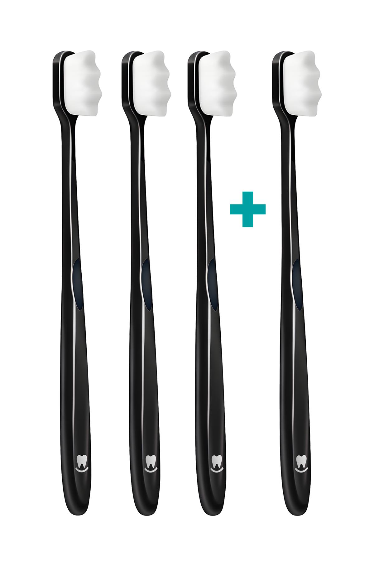 3+1 Ultrajemný zubní kartáček Nanosmile Black