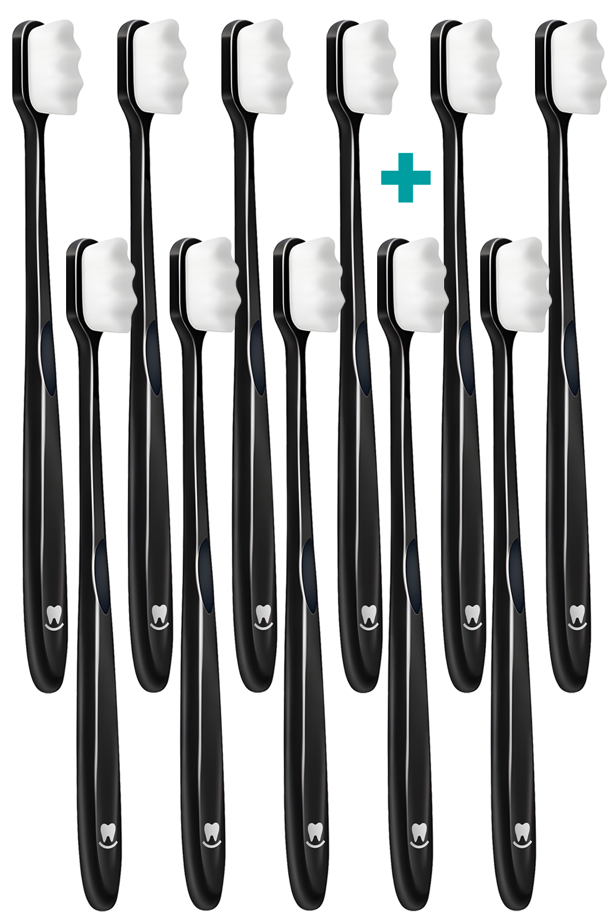 MAXI PACK 8+3 Ultrajemný zubní kartáček Nanosmile Black