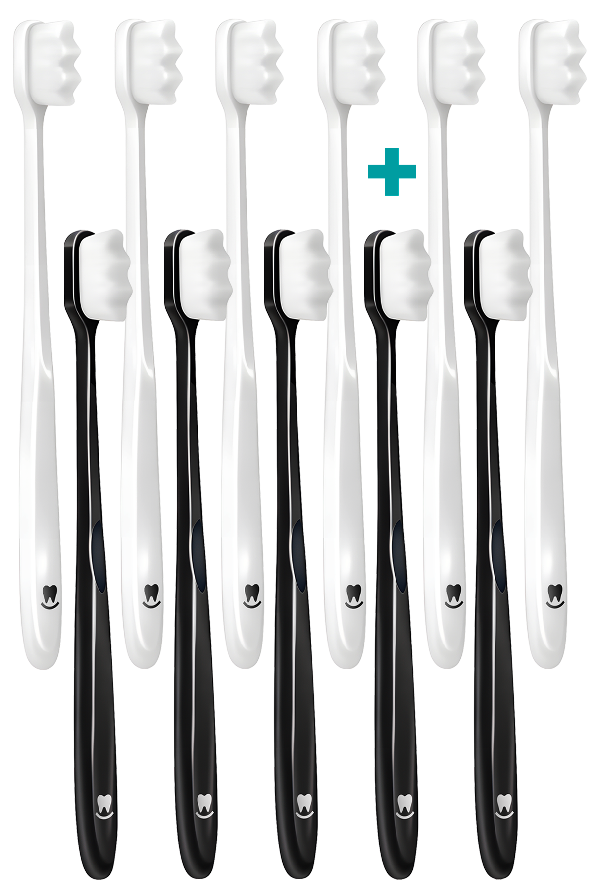 MAXI PACK 8+3 Ultrajemný zubní kartáček Nanosmile Black&White