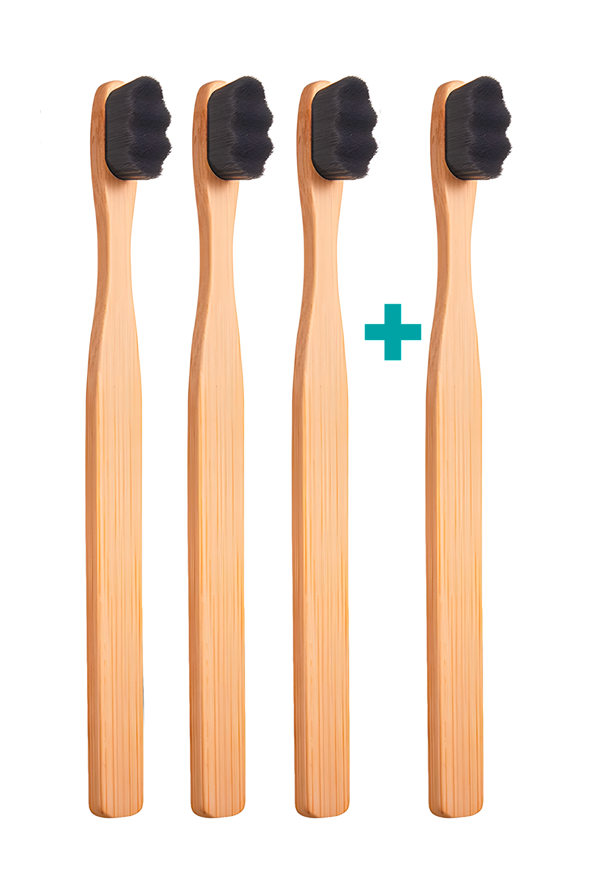 3+1 Ultrajemný zubní kartáček Nanosmile Eco Black