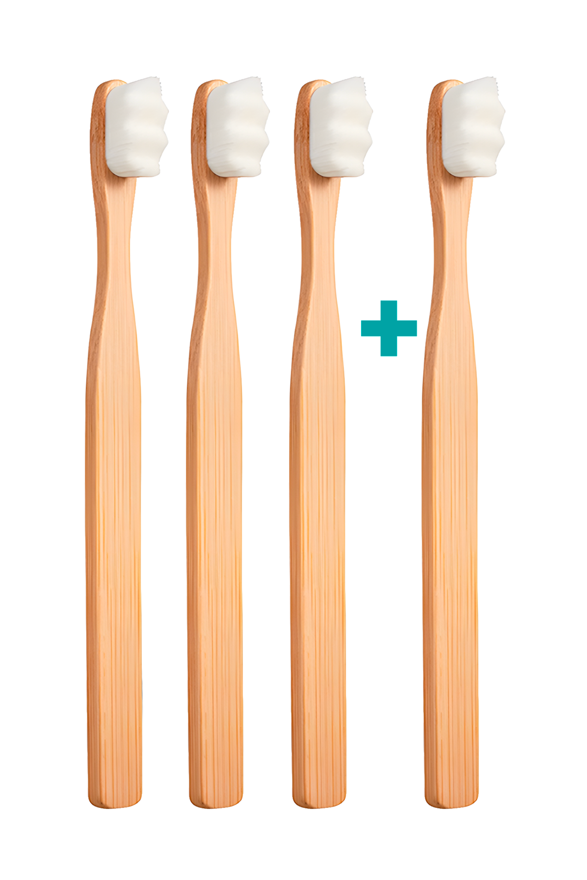 3+1 Ultrajemný zubní kartáček Nanosmile Eco White