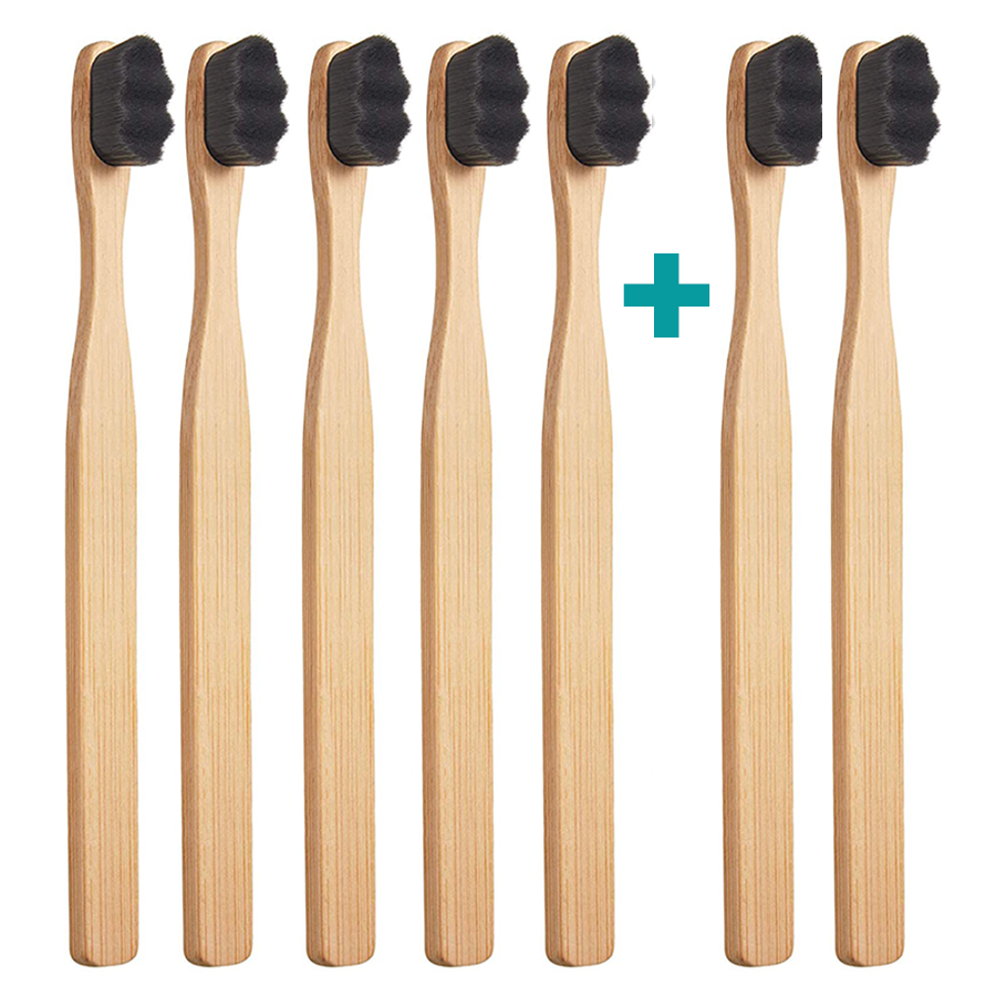 5+2 Ultrajemný zubní kartáček Nanosmile Eco Black