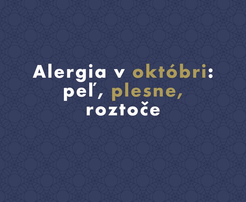 Alergia v októbri: peľ, plesne, roztoče