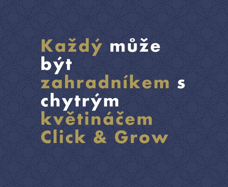 Jak fungují chytré květináče Click & Grow