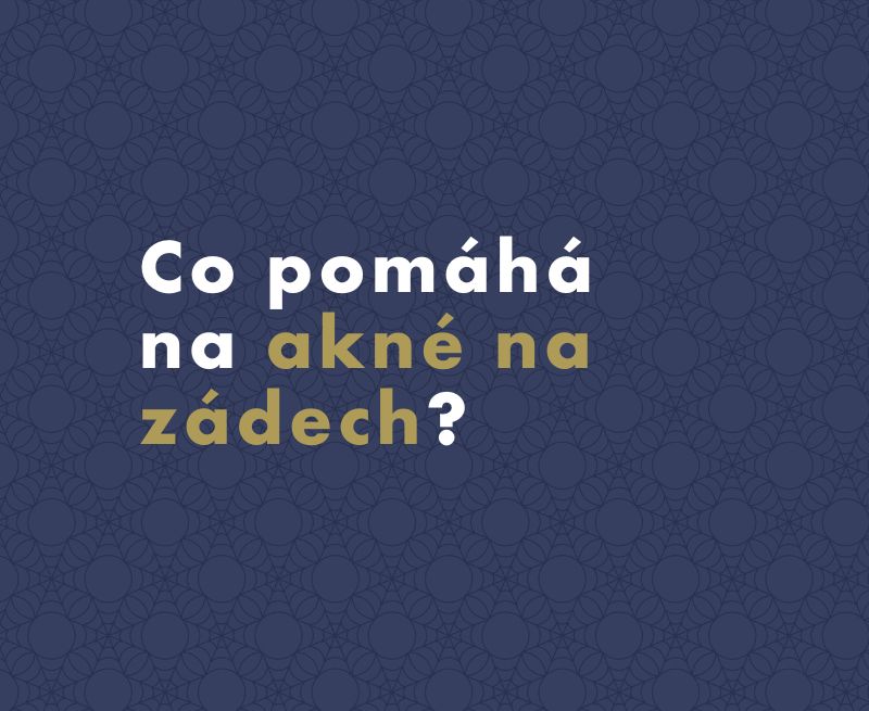 Co pomáhá na akné na zádech