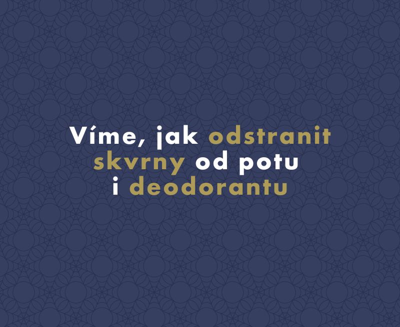 Víme, jak odstranit skvrny od potu i deodorantu