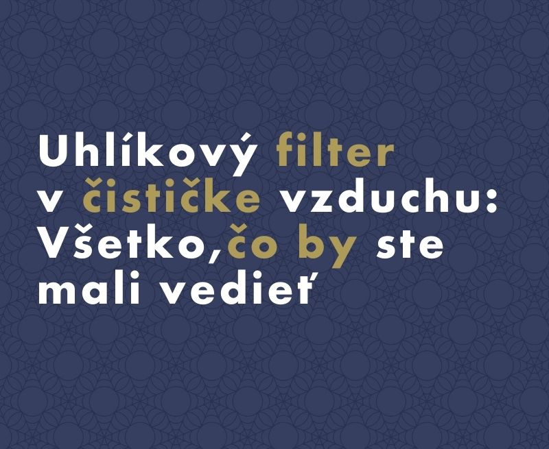 Uhlíkový filter v čističke vzduchu: Všetko, čo by ste mali vedieť
