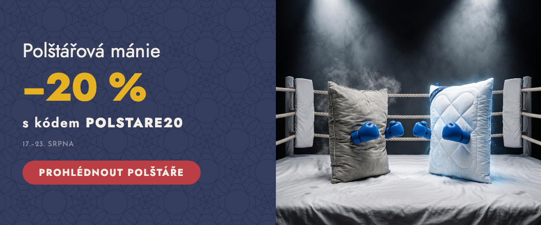 20 % sleva na polštáře
