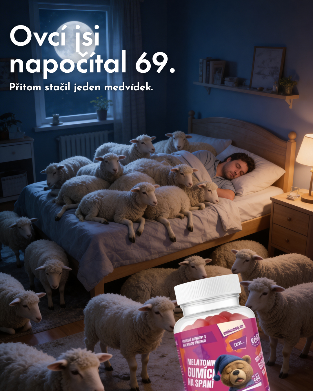 Medvídci na spaní a doplňky stravy