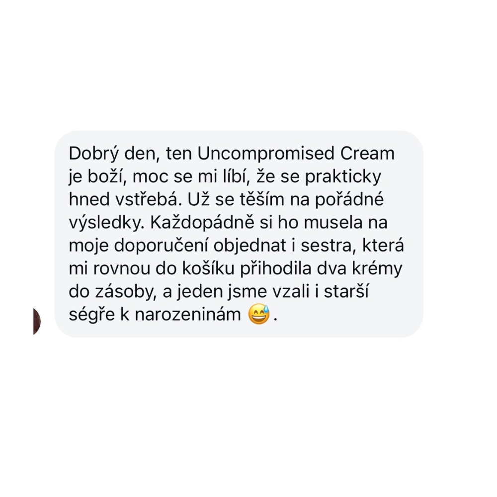 Recenze zákazníků na The Uncompromised Cream
