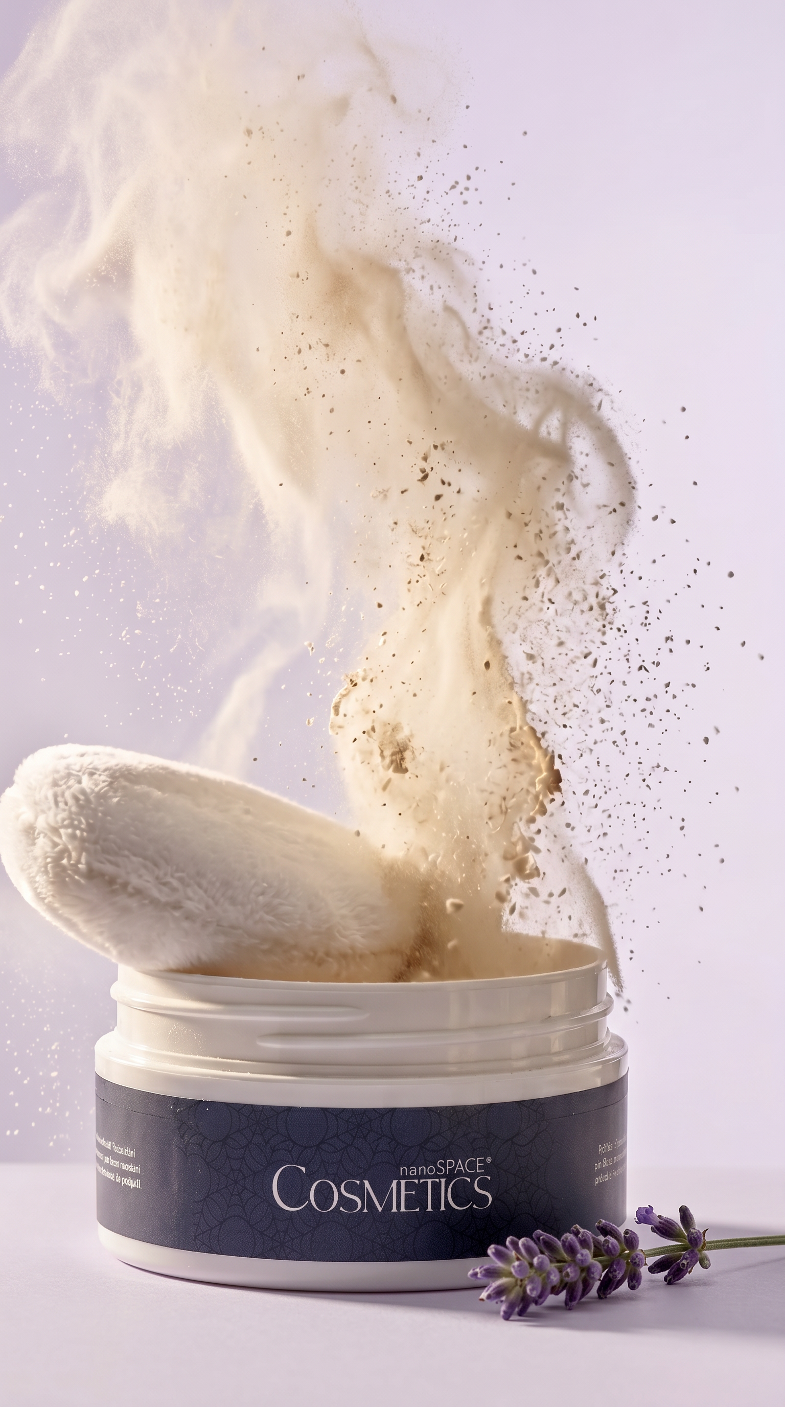 Přírodní práškový deodorant s vůní levandule nanoSPACE Cosmetics