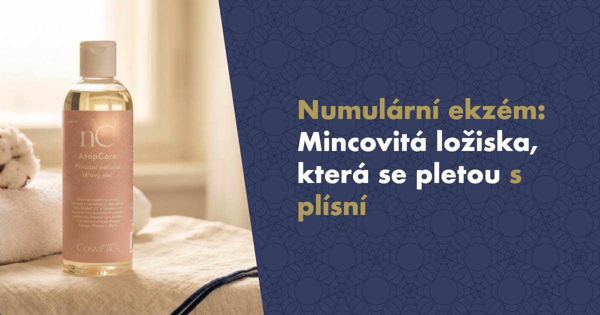 Numulární (diskoidní) ekzém: Mincovitá ložiska, která se pletou s plísní