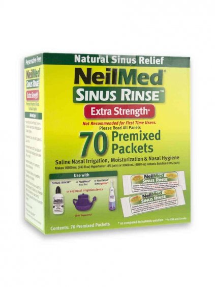Proplach nosu Sinus Rinse, Hypertonický, náhradní sáčky, 70 sáčků