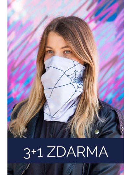 3+1 ZDARMA antivirové šátky nanoSPACE - světle šedá FFP2 dle dTestu