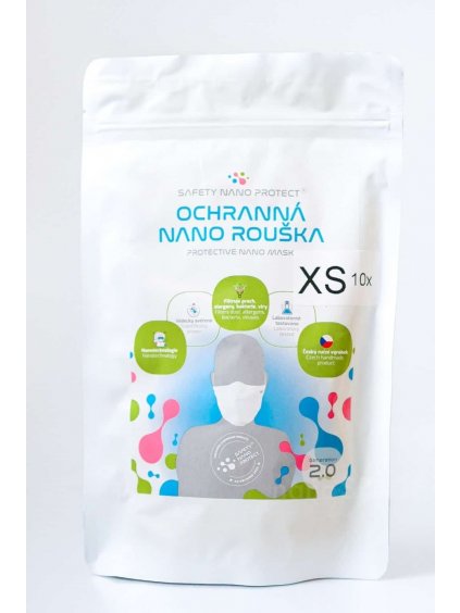 Dětské roušky SAFETY NANO PROTECT - 10 KS