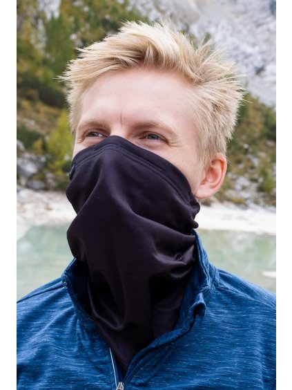 Antivirový šátek nanoSPACE - Black Edition záchyt FFP2