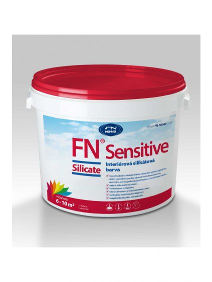 Bílá interiérová silikátová barva FN NANO® Sensitive Silicate