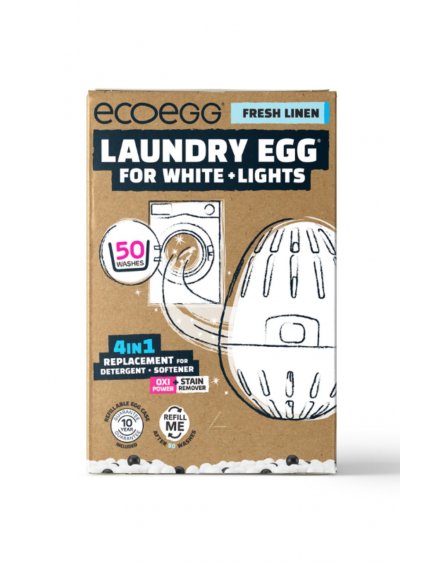 ecoegg bílé prádlo svezi bavlna