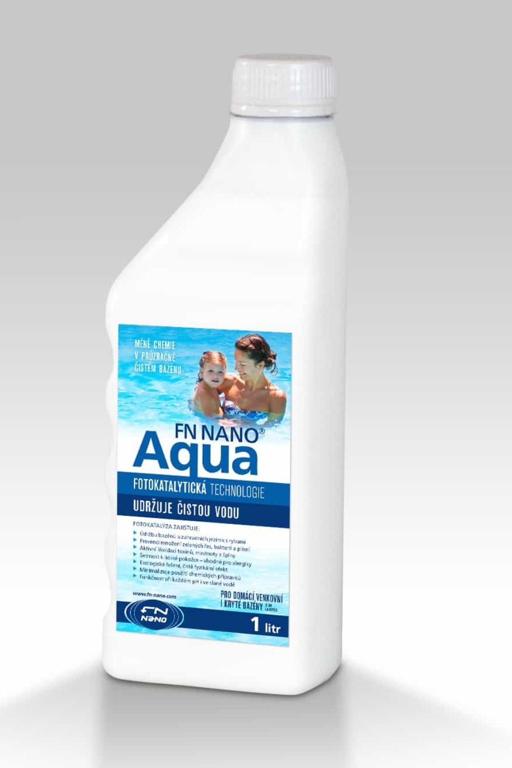 Levně Ekologický čistič bazénů FN NANO® AQUA Objem: 1 litr