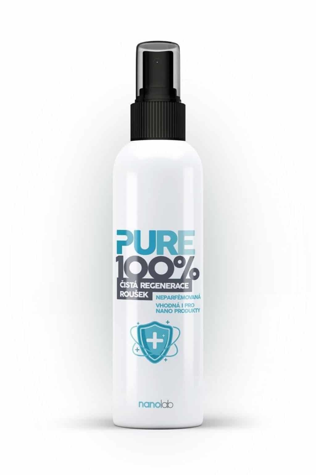 Nanolab Pure 100%: Dezinfekce respirátorů a roušek SPREJ - ethanolová Velikost balení: 100 ml