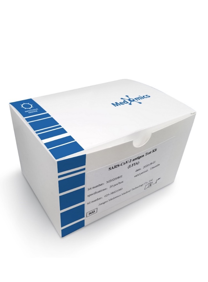 Antigenní test na koronavirus Medomics SARS-CoV-2 antigen Test Kit (LFIA) | 20 kusů spolehlivost 98,88 % 115 Kč / kus