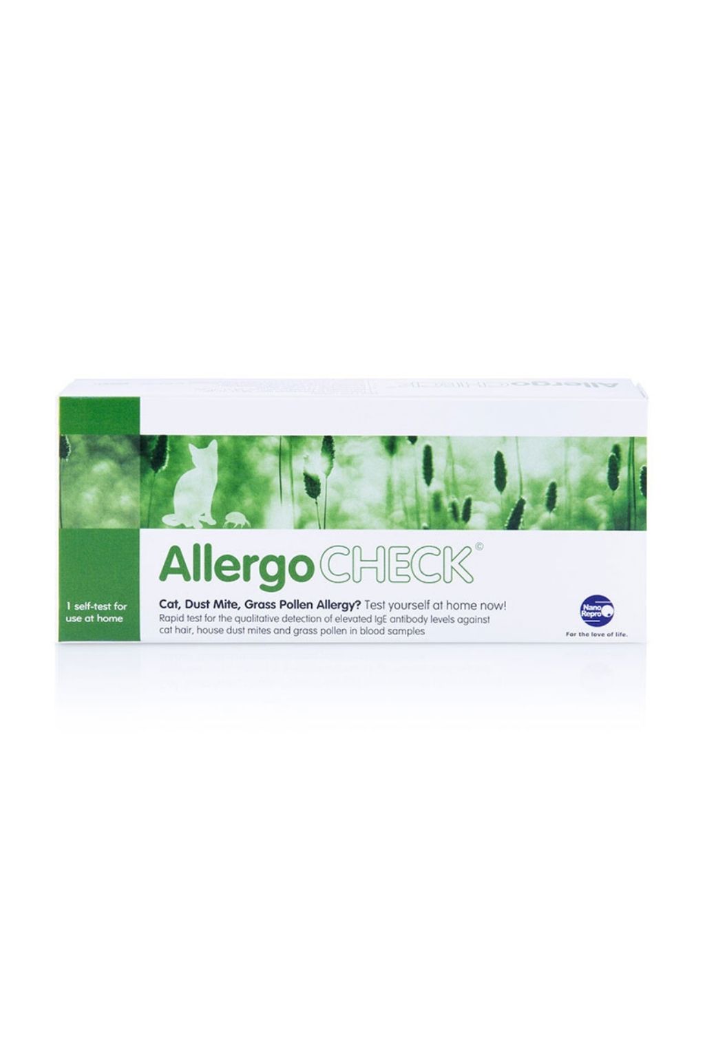 Domácí test na alergii - prach, kočky a pyly - AllergoCHECK NanoRepro AG