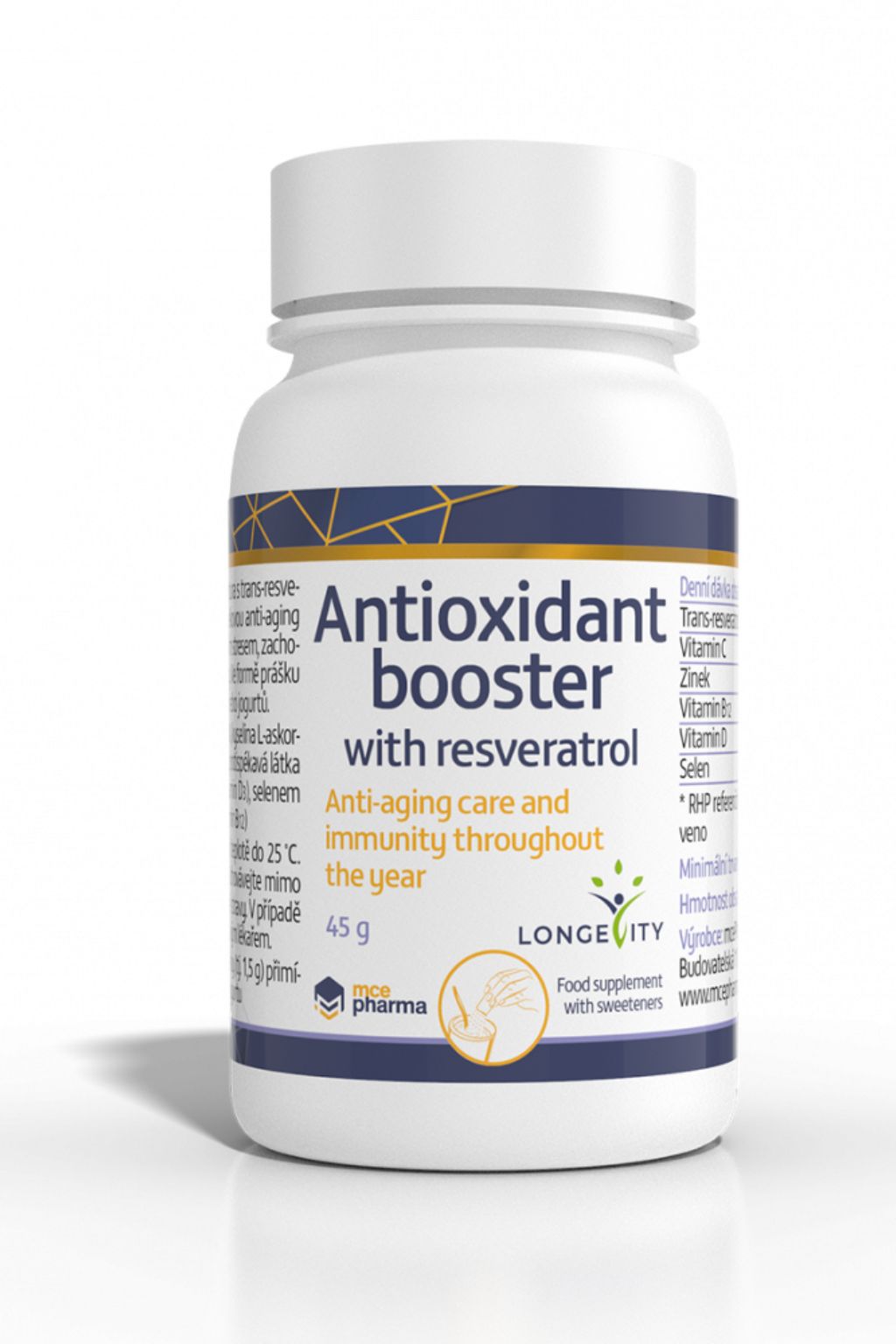 Levně mcePharma Antioxidant booster s Resveratrolem