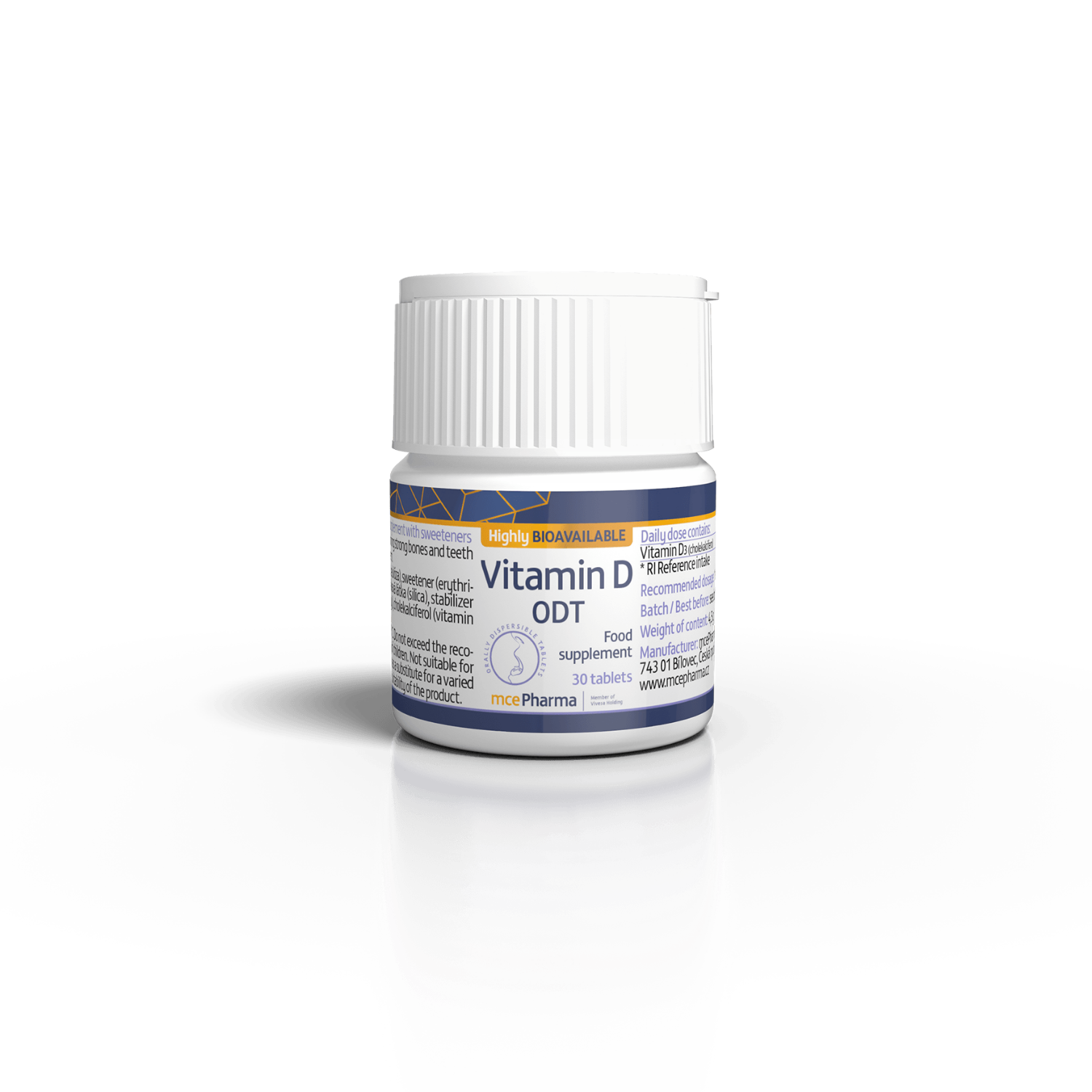 Levně mcePharma Vitamin D ODT Velikost balení: 30 tbl