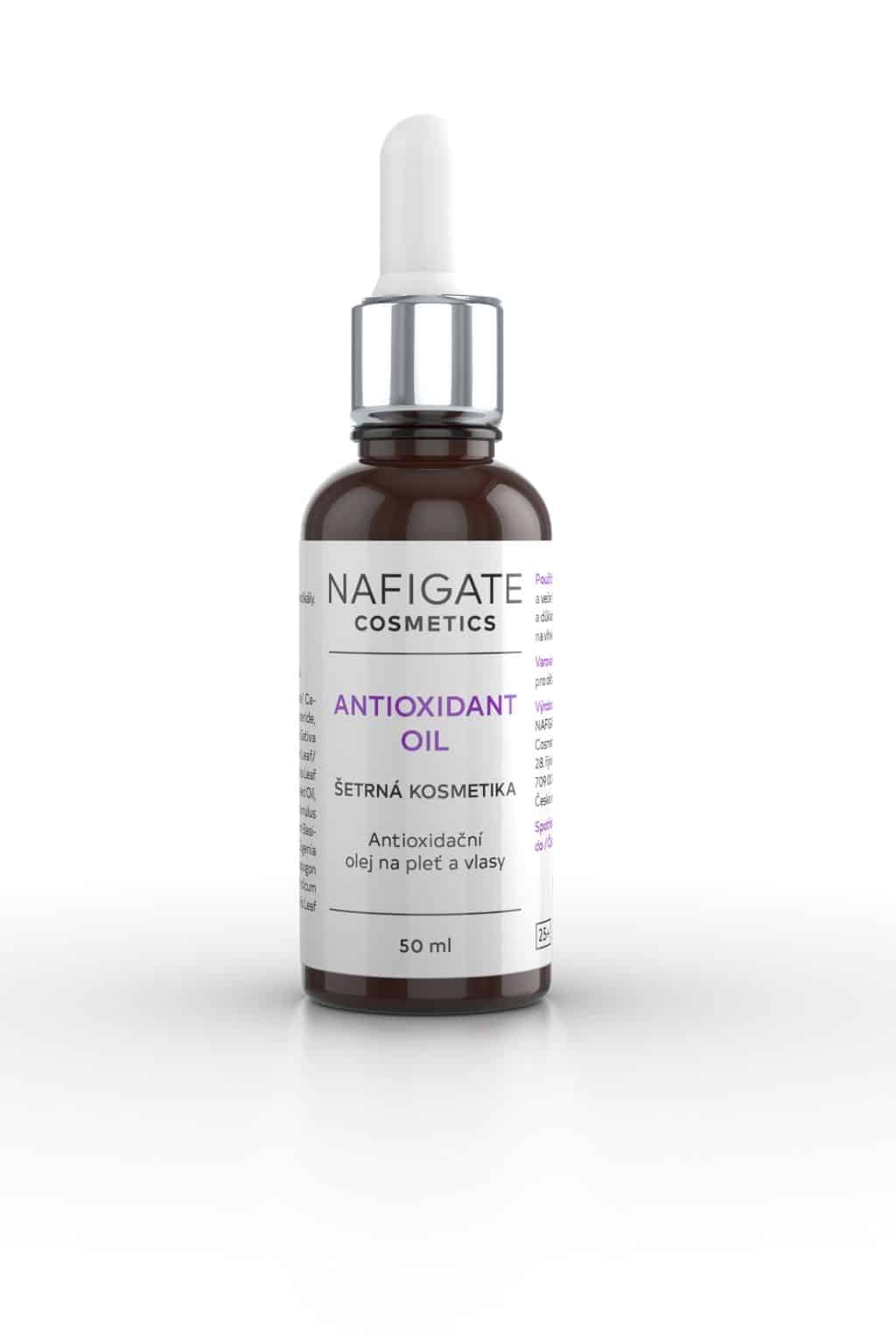 Regenerační olej na pleť a vlasy – Antioxidant oil NAFIGATE 50ml chrání před volnými radikály