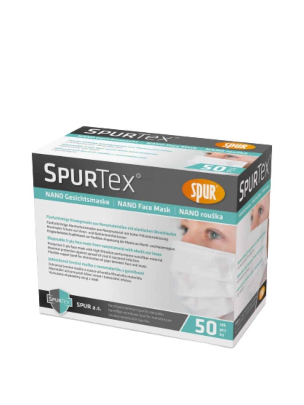 Ekonomické balení: Nano roušky SpurTex® PP - 50 ks - zelené