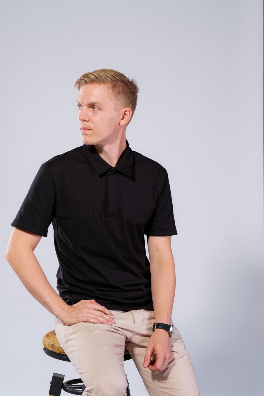 Levně Černá pánská polokošile Golf Polo nanoSPACE by LADA Velikost: XXL