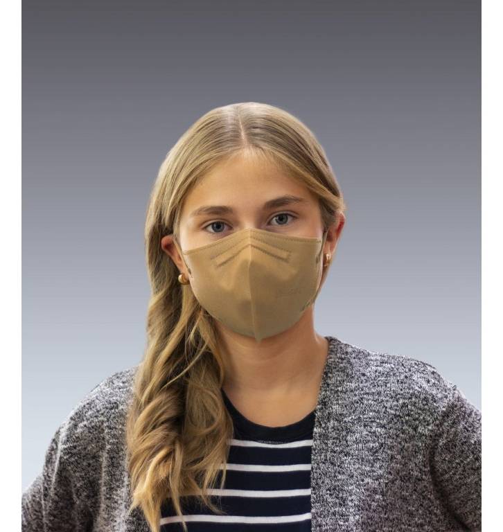 PARDAM - český výrobce respirátorů BreaSAFE Nanovlákenná maska BreaSAFE COMMUNITY MASK KIDS Varianta: béžová