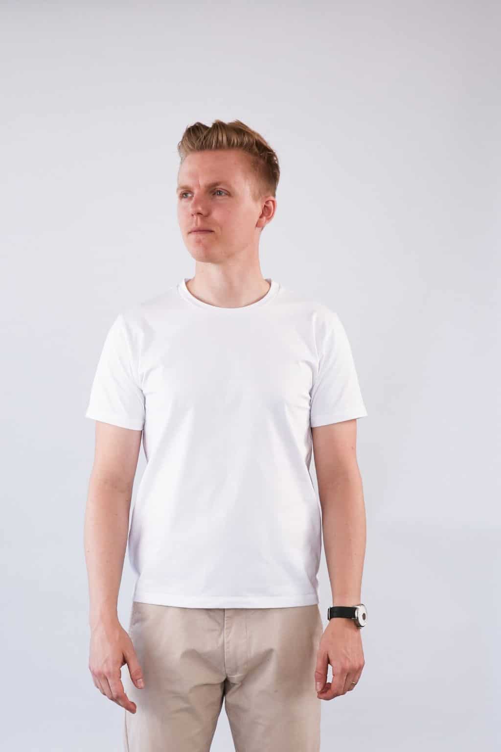 Bílé pánské tričko Basic – nanoSPACE by LADA Velikost: XL