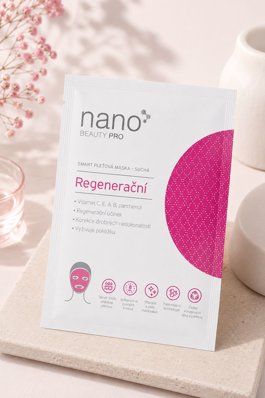 Regenerační nanovlákenná maska nanoBeauty
