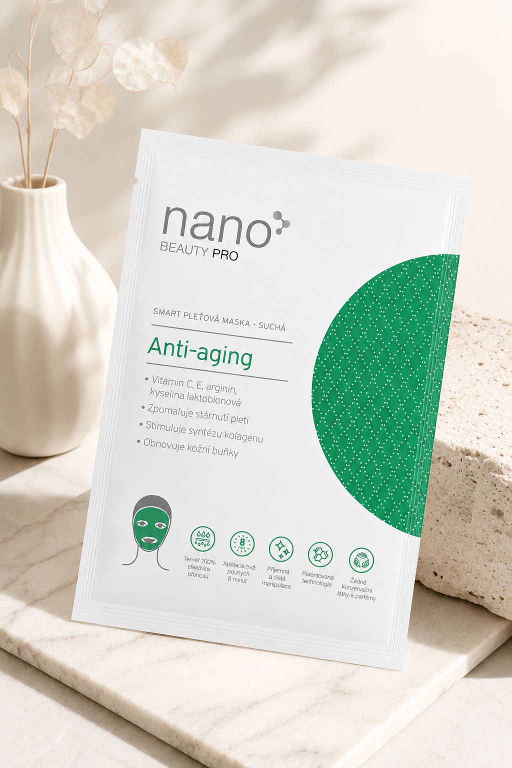 Anti-aging nanovlákenná maska