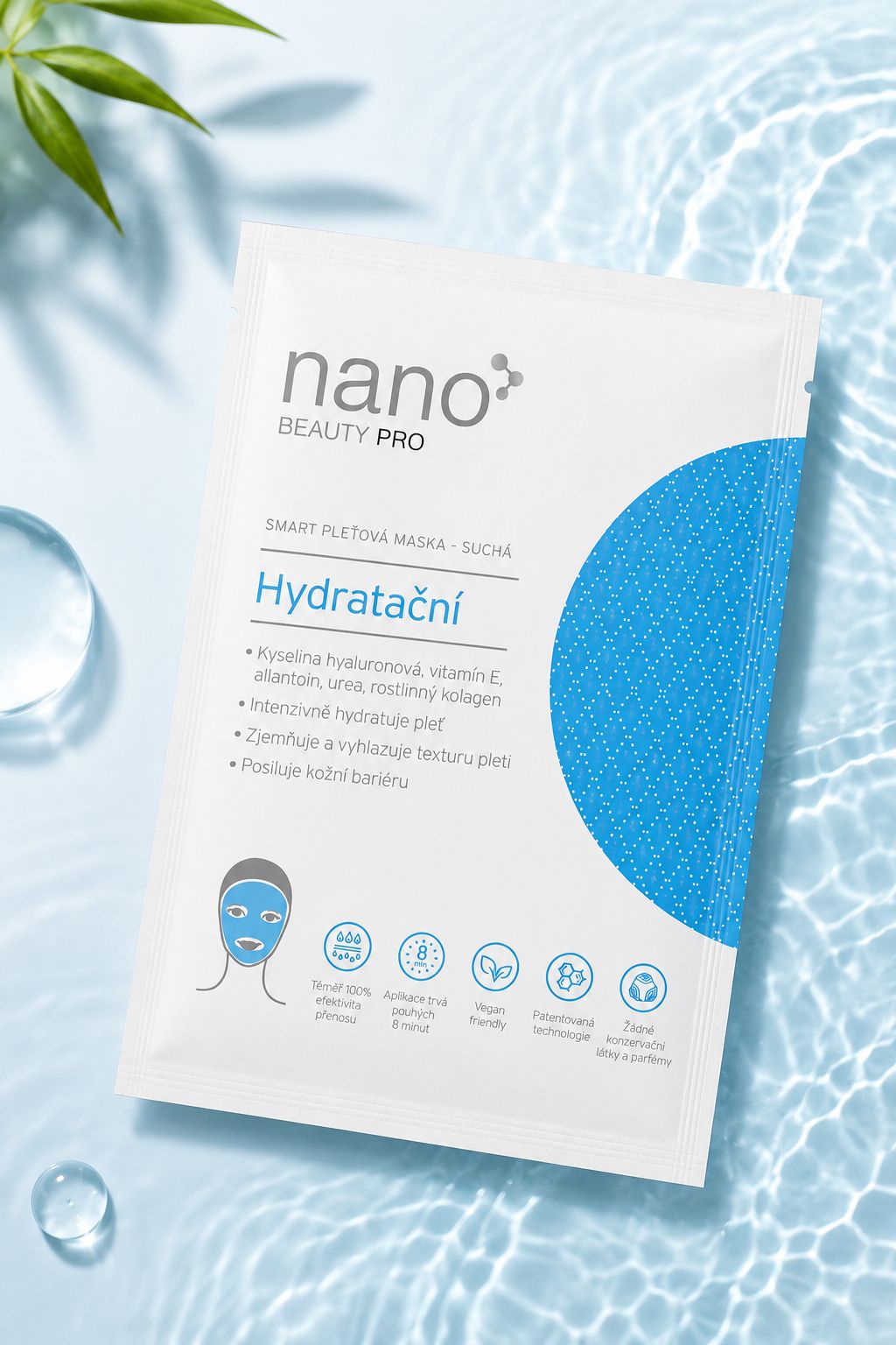 Hydratační nanovlákenná maska nanoBeauty