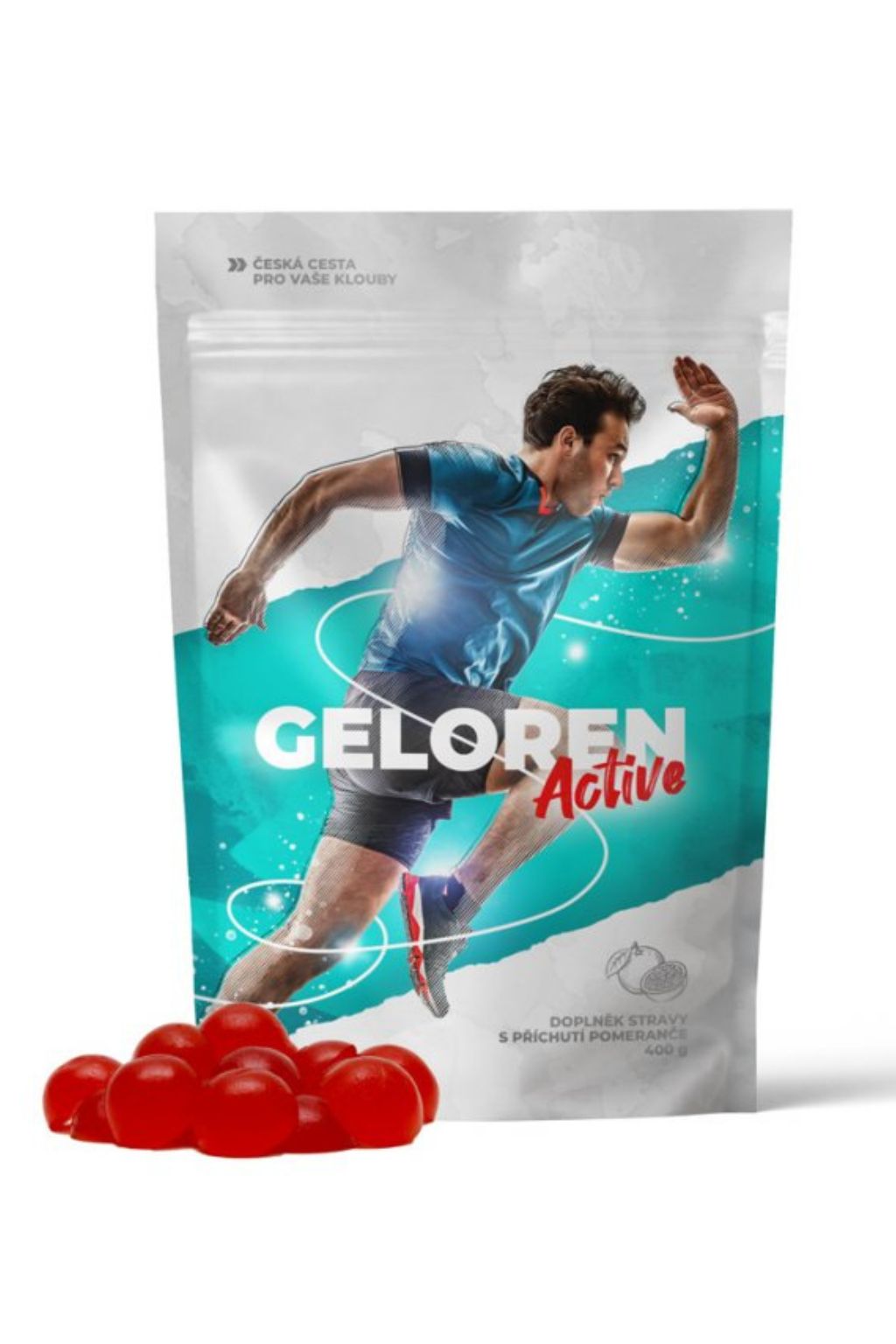 Levně Geloren pro lidi želé Active 400 g (90 tbl) kloubní výživa pro lidi