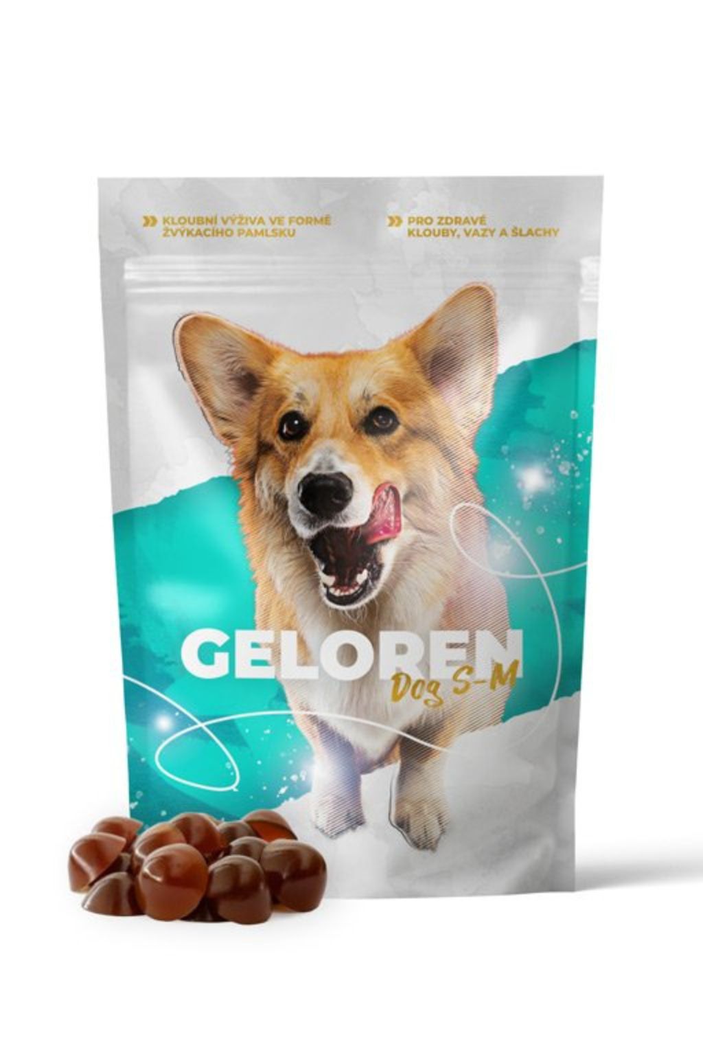 Levně Geloren pro malé a střední psy | Geloren DOG S-M kloubní výživa pro psy (60 ks)