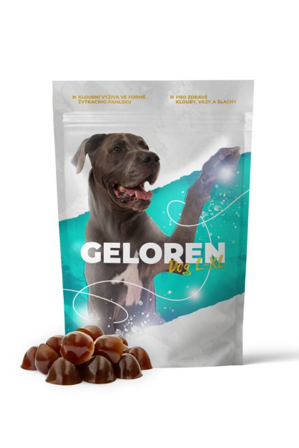 Levně Geloren pro velké psy | Geloren DOG L-XL kloubní výživa pro psy (60 ks)