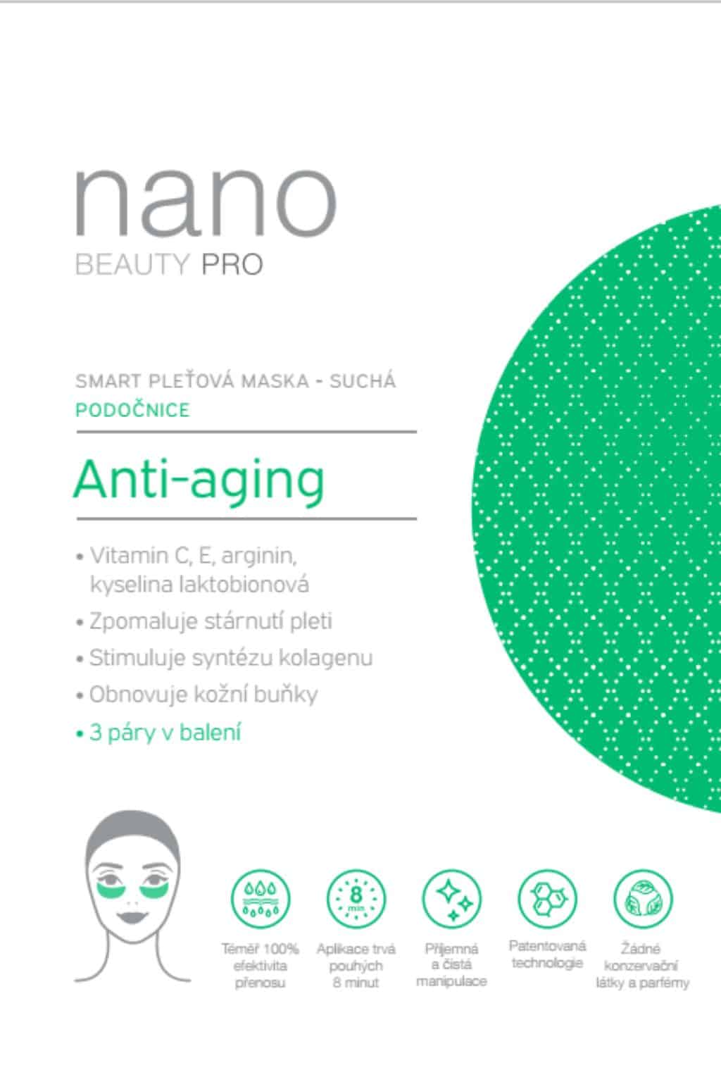 Levně Anti-Aging podoční maska nanoBeauty