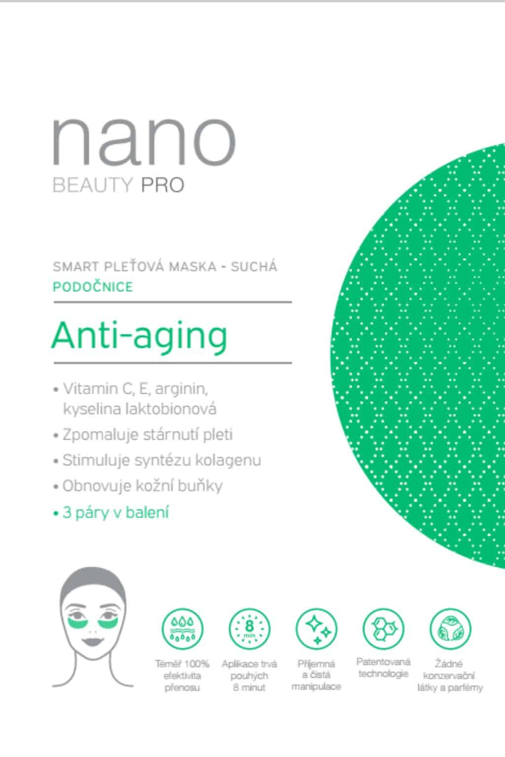 Anti-Aging podoční maska nanoBeauty