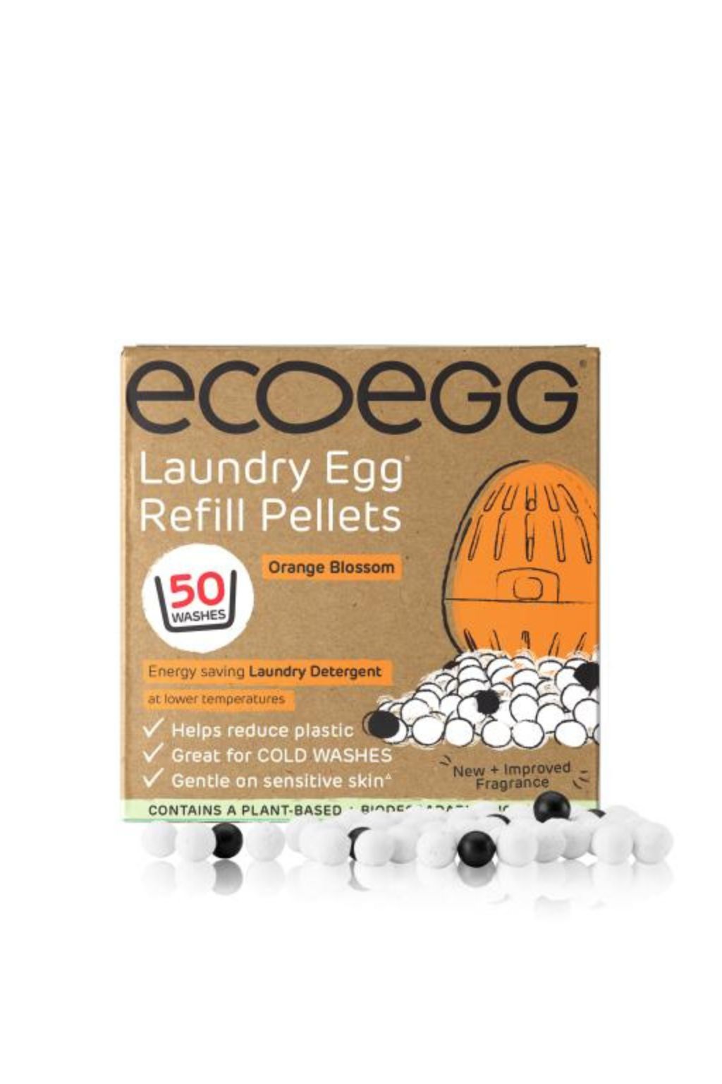 Ecoegg Náhradní náplň pro prací vajíčko pomerančové květy