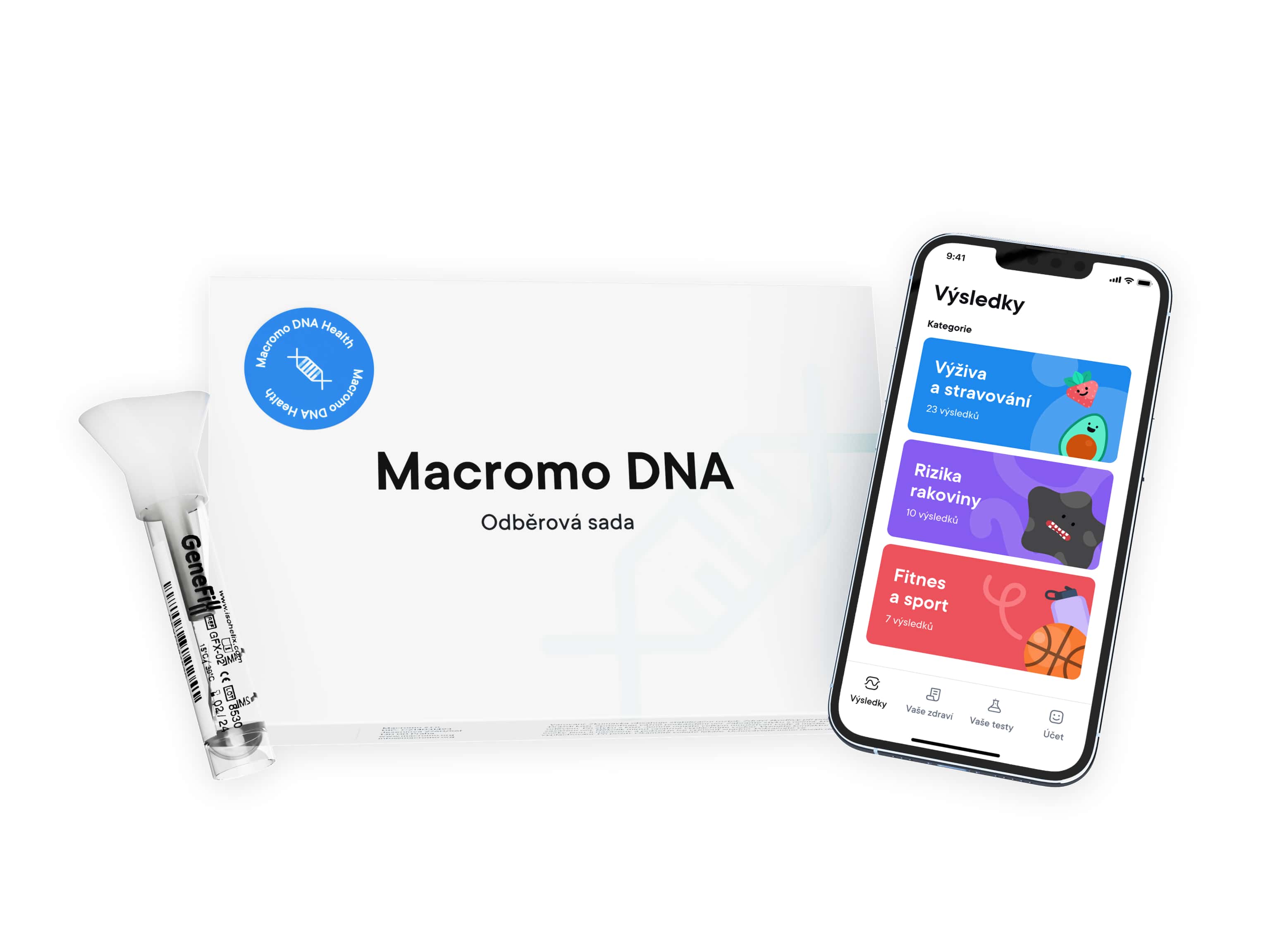 Domácí DNA test zdraví – Macromo DNA Health