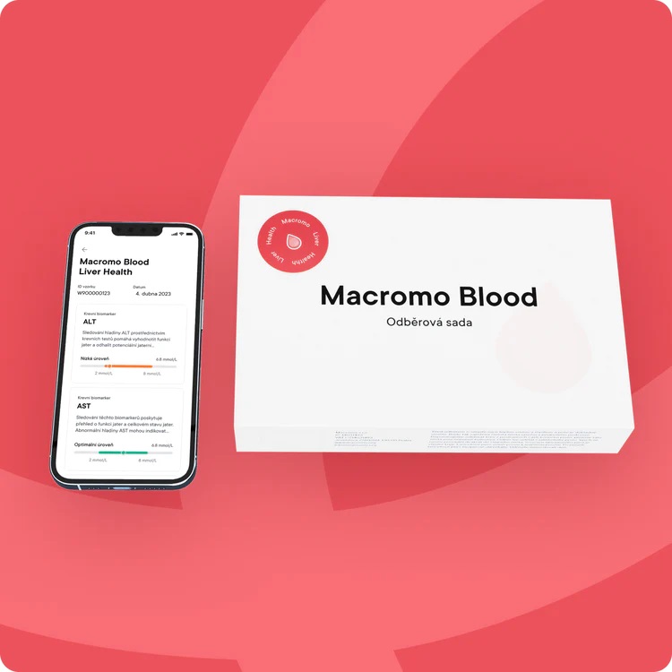 Macromo domácí krevní test zdravá játra
