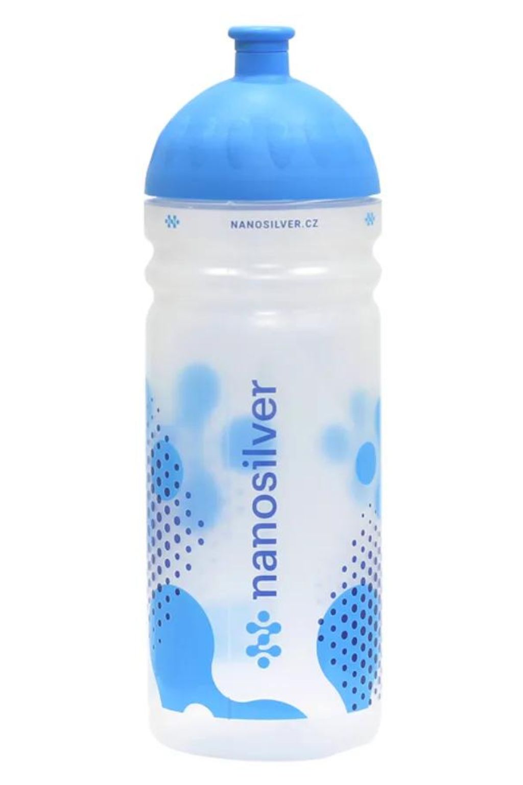 Levně nanosilver® Antibakteriální sportovní láhev nanosilver® čirá/ modrá